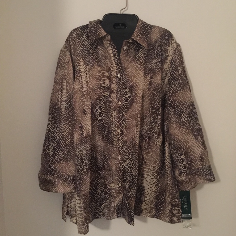 Ralph Lauren snake print shirt.